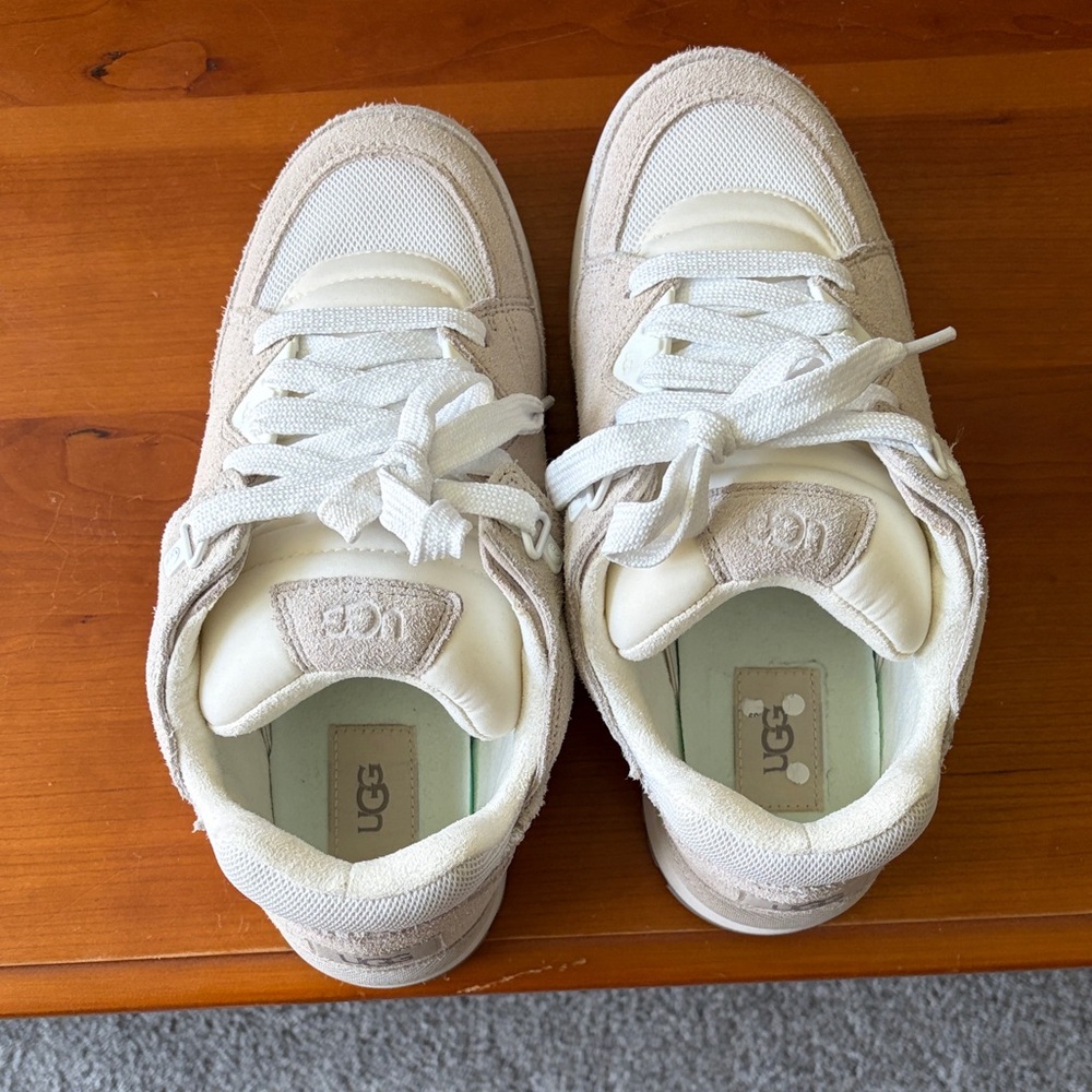 UGG Tan and White Casual Sneakers